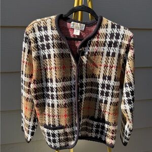 Tally Ho Striped Knit Sweater - Red and Black